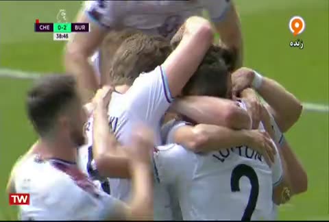 گل دوم برنلی مقابل چلسی توسط استیفن وارد - لیگ فوتبال اروپا ...